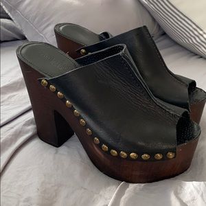 Sacche Leather Clog